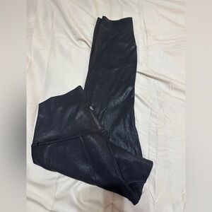 Lululemon Align Limited Edition Metallic Black Shiny Leggings size 6